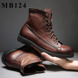 British Style Wipe Color Retro Martin Boots